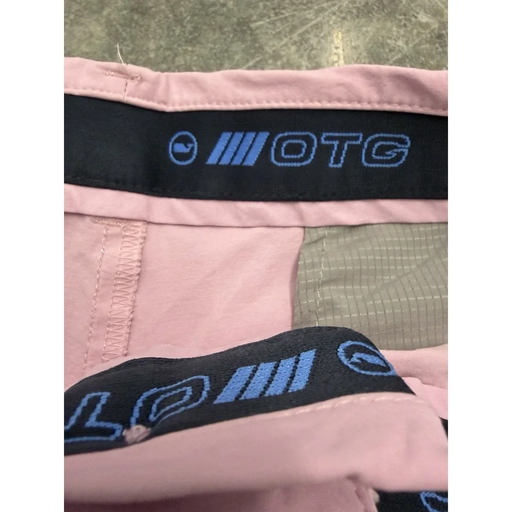 Vineyard Vines OTG On The Go Chinos Shorts Men 38 Pink Flat Front Performance